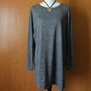 Women's Asymmetrical Tunic Fashion Buttons 1X